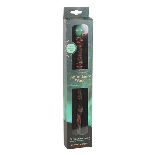Abundance Green Aventurine Magic Wand – Crystal Tool for Prosperity, Luck & Success