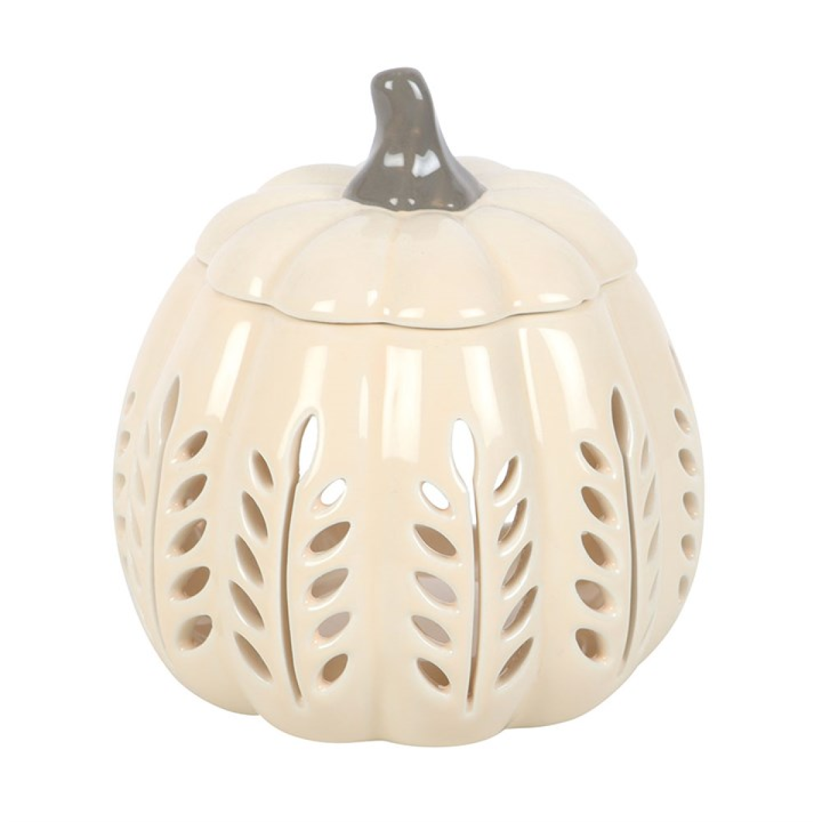 Cream Pumpkin Oil Burner & Wax Warmer – Autumn Home Fragrance with Cosy Seasonal Charm