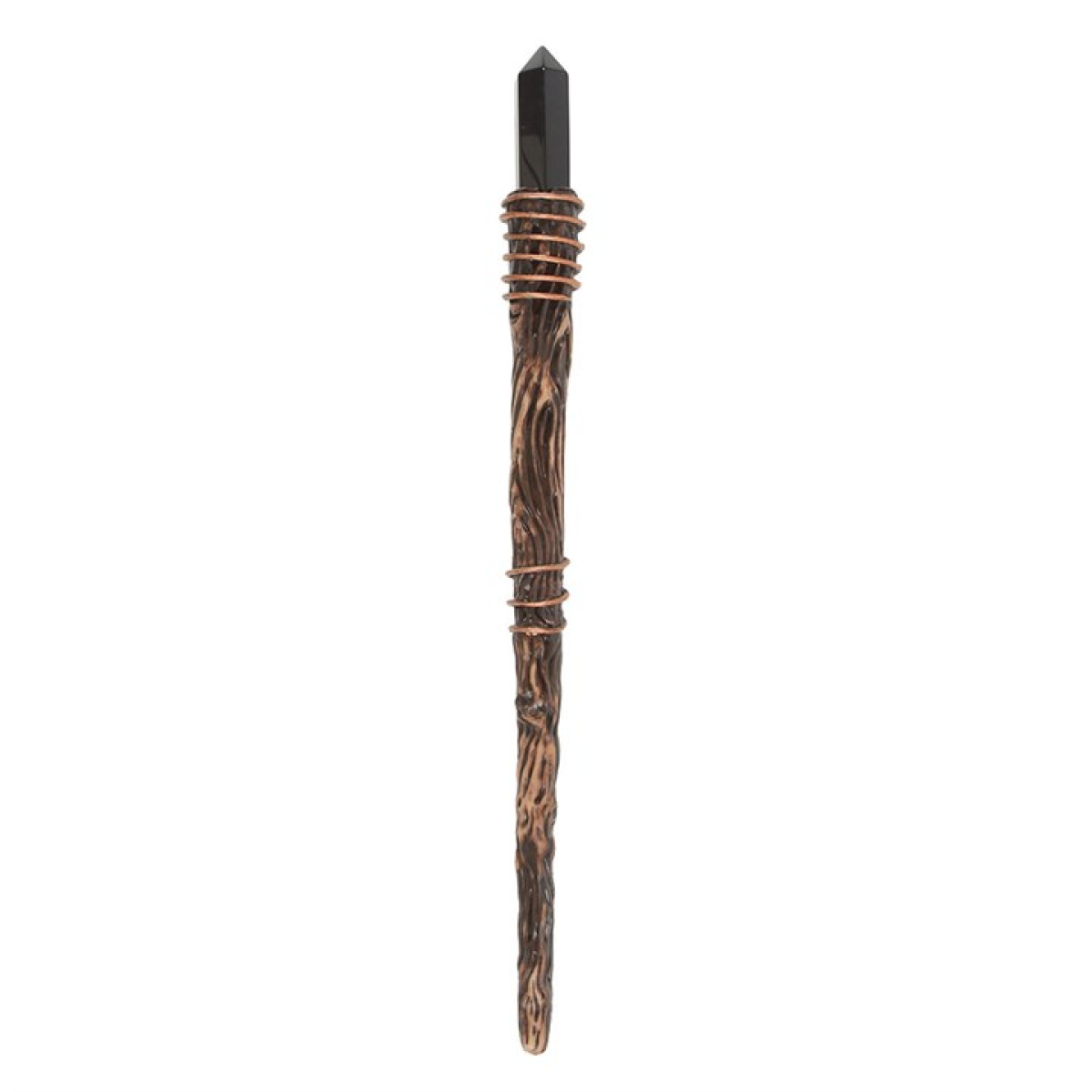 Black Obsidian Protection Magic Wand – Energy Shielding & Grounding Ritual Tool