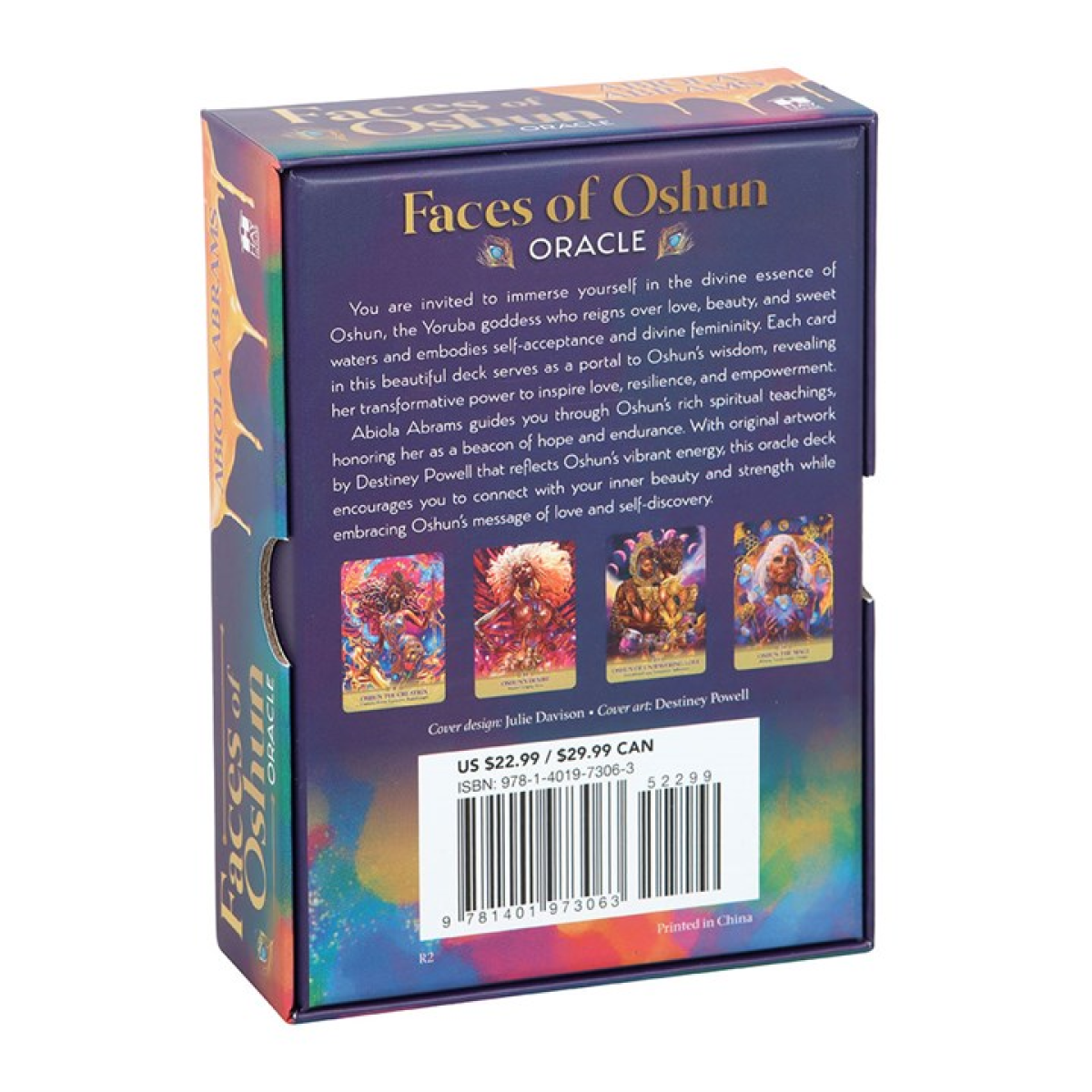 The Faces of Oshun Oracle Deck by Abiola Abrams – 44 Cards & Guidebook