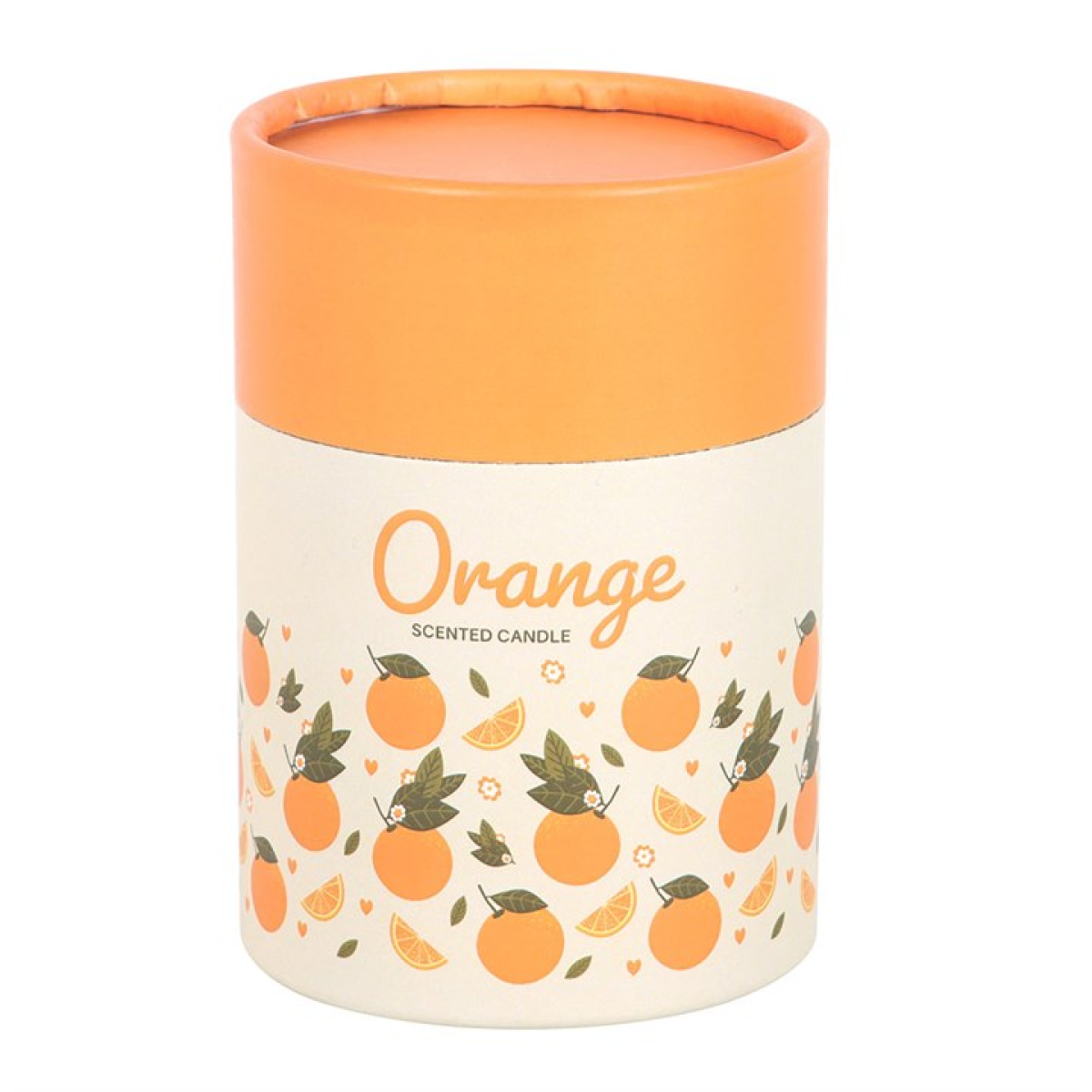 Orange Scented Candle with Wooden Lid – Fruity Home Fragrance & Gift Box (25hr Burn Time)