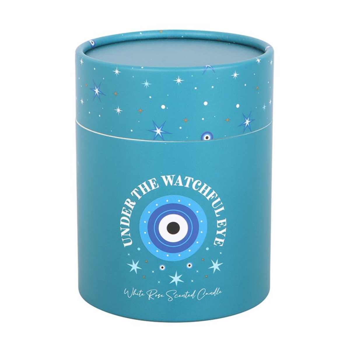 All-Seeing Eye Crystal Candle – White Rose Scent, 48hr Burn
