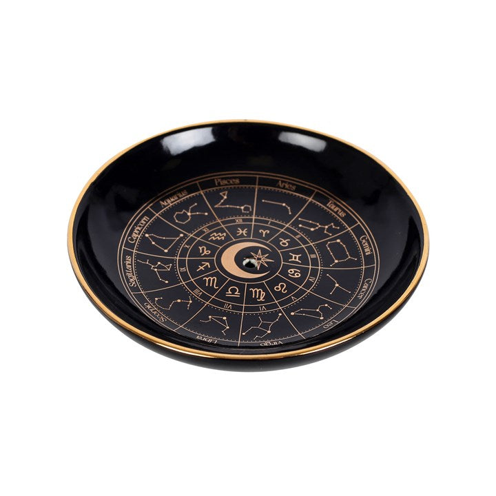Astrology Wheel Ritual Incense Holder – Stick & Cone Celestial Dish