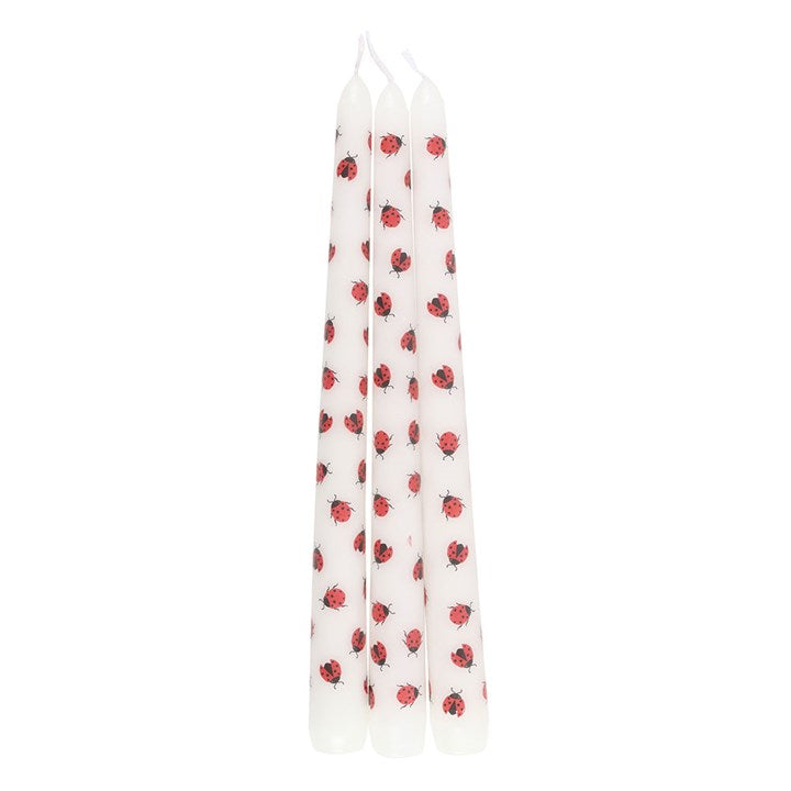 Love & Luck Candle Trio – Ladybird Valentine’s Taper Candles