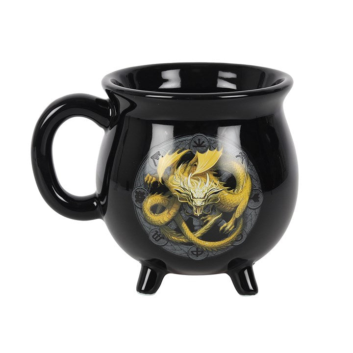 Imbolc Cauldron Mug – Dragons of the Sabbats, Colour-Changing Design