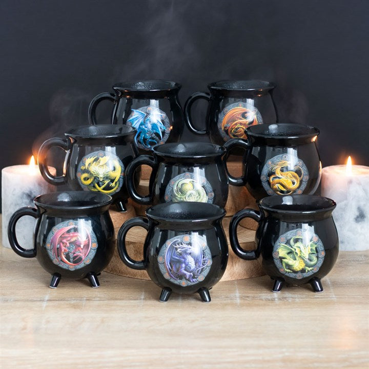 Imbolc Cauldron Mug – Dragons of the Sabbats, Colour-Changing Design