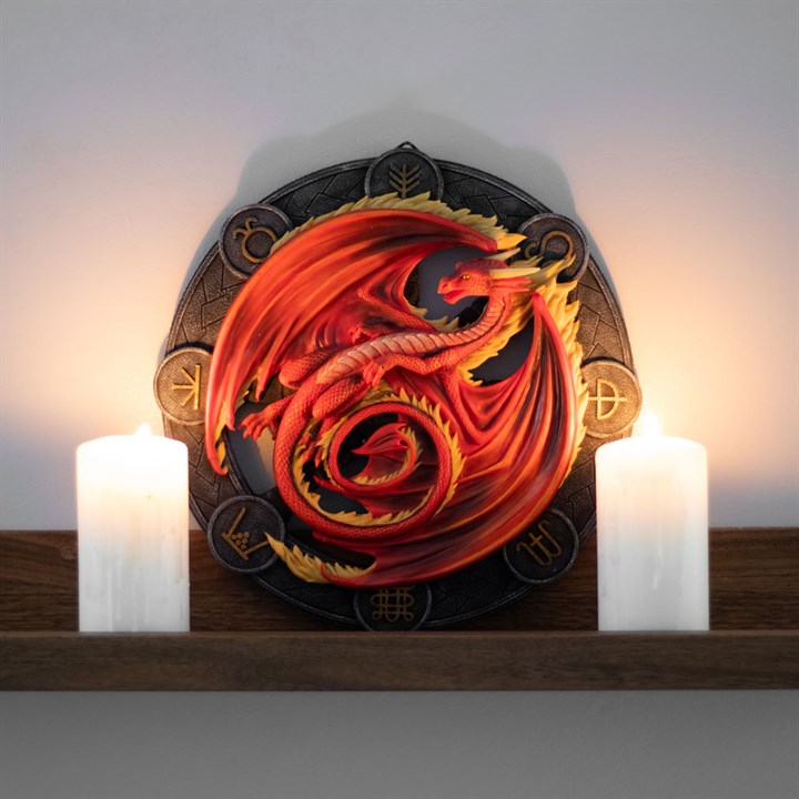 Anne Stokes ‘Mabon’ Dragon 3D Wall Plaque – Dragons of the Sabbats Collection