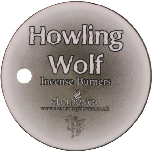 Lisa Parker Wolf Incense Cone Burner – Mystical Howling Wolf Design