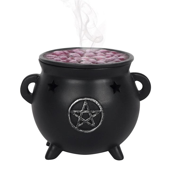 Pentagram Cauldron Incense Cone Burner – Witch’s Altar Smoke Vessel
