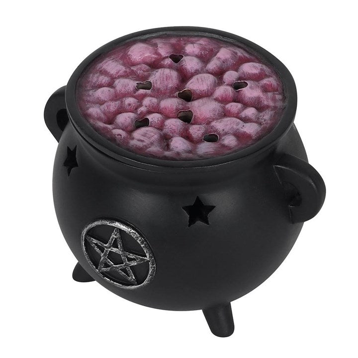 Pentagram Cauldron Incense Cone Burner – Witch’s Altar Smoke Vessel