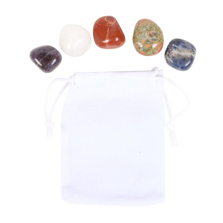 Virgo Zodiac Crystal Tumblestone Gift Set – Balance, Clarity & Protection