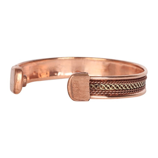 12mm Copper Chain Link Bracelet – Classic Design with Natural Finish