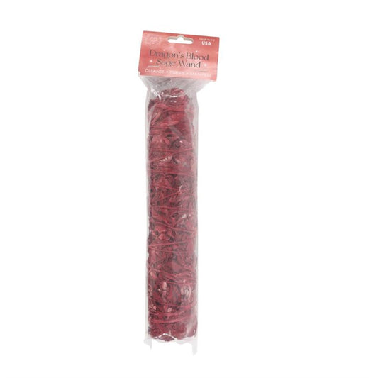 22.5 cm Dragon’s Blood Sage Smudge Stick – Large Cleansing Wand for Protection & Ritual Power