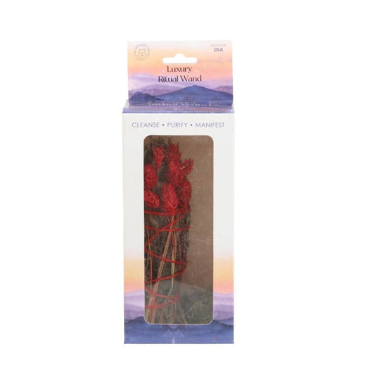 6in Ritual Smudge Wand with Rosemary & Yerba Santa Sage – Love, Healing & Spiritual Protection