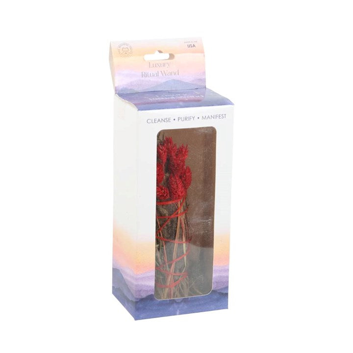 6in Ritual Smudge Wand with Rosemary & Yerba Santa Sage – Love, Healing & Spiritual Protection