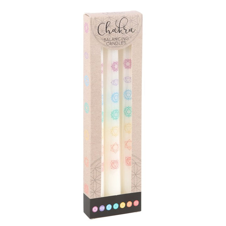 Energy Alignment Candle Set – 3 Chakra Balancing Taper Candles