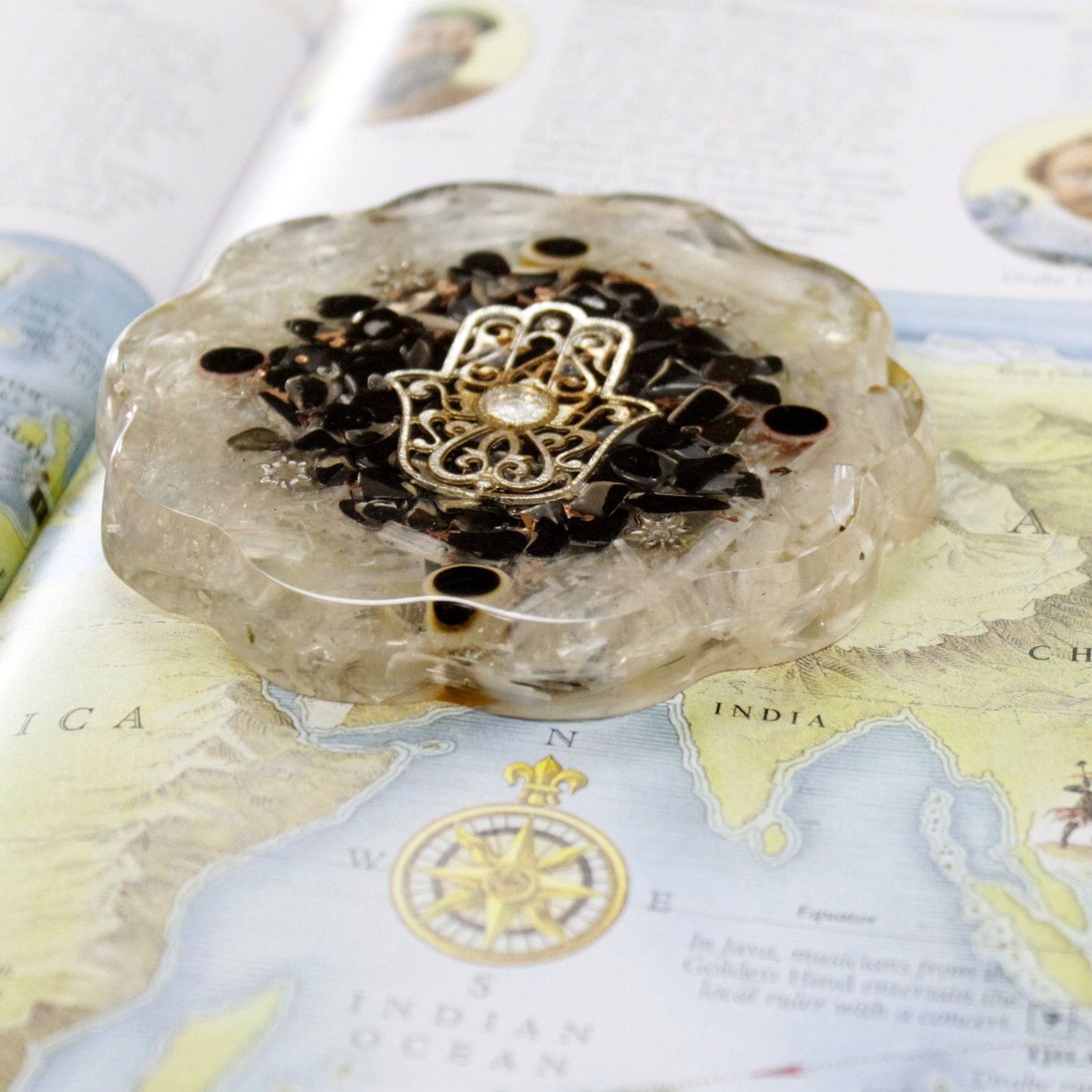 Orgonite Desk Power Pack – Esoteric Energy Plate (10cm)