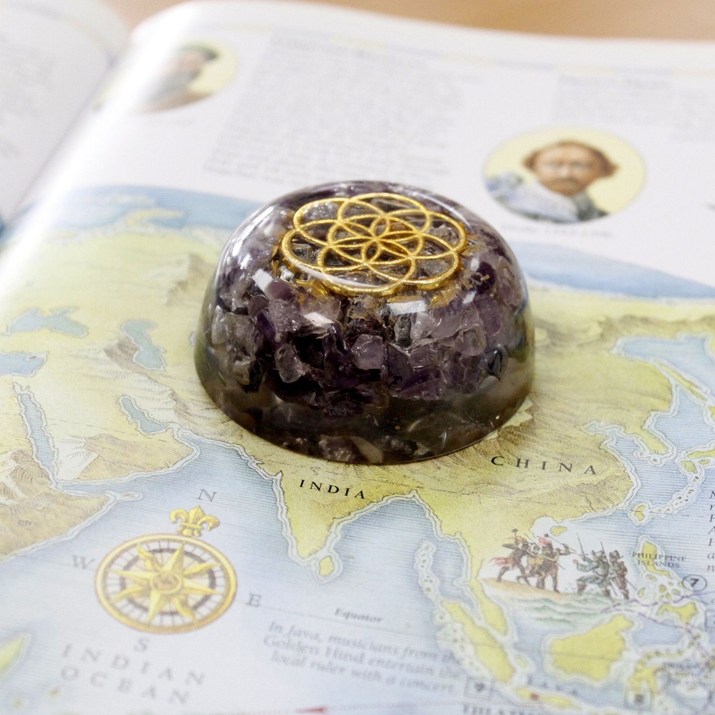Orgonite Power Dome – Amethyst Energy Pack