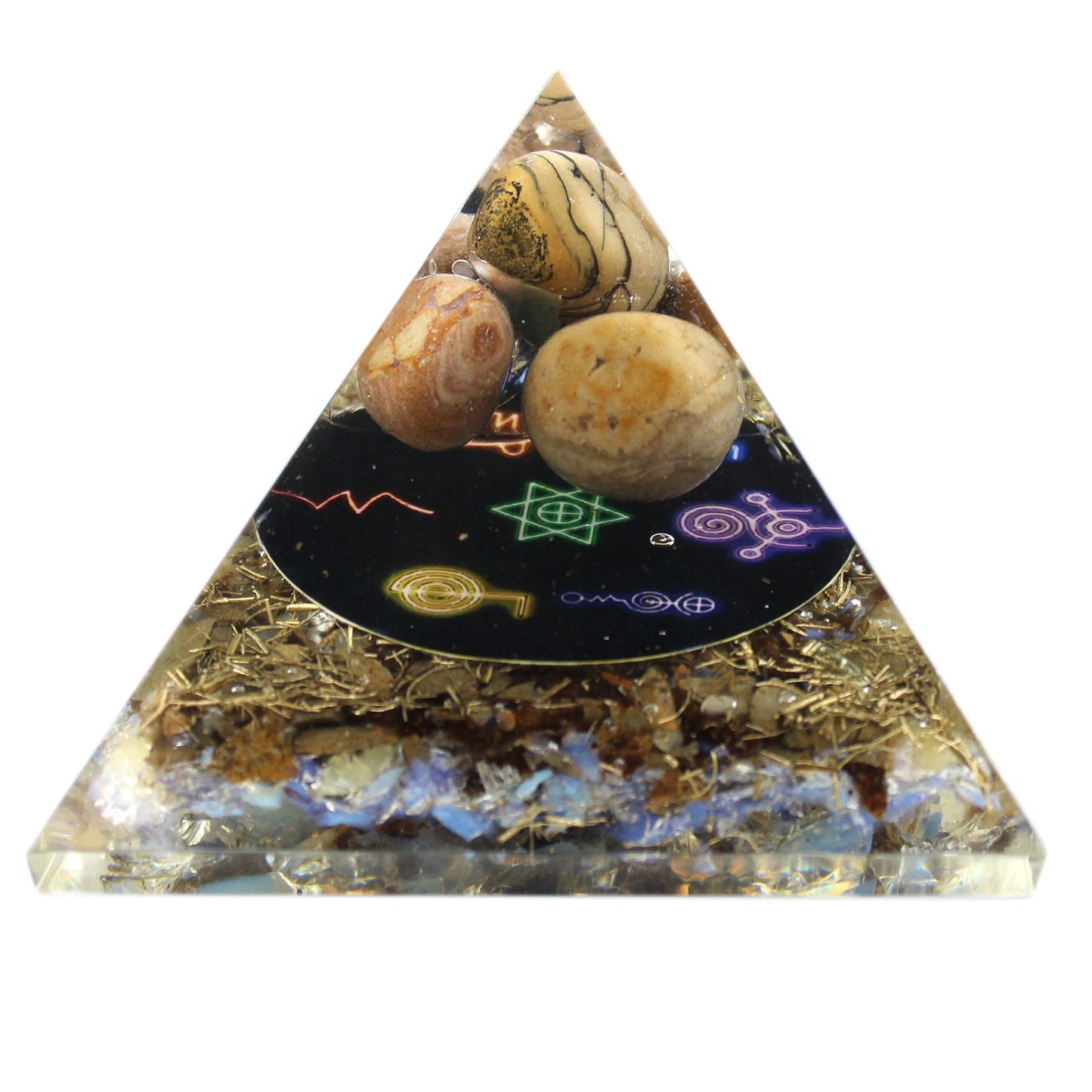 Orgonite Pyramid – Midnight Reiki – 70mm