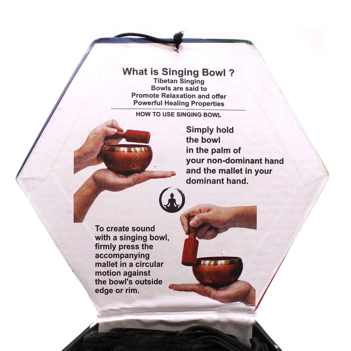 Yin & Yang Singing Bowl Set – White & Purple Handcrafted Brass Meditation Bowl (10.7 cm)