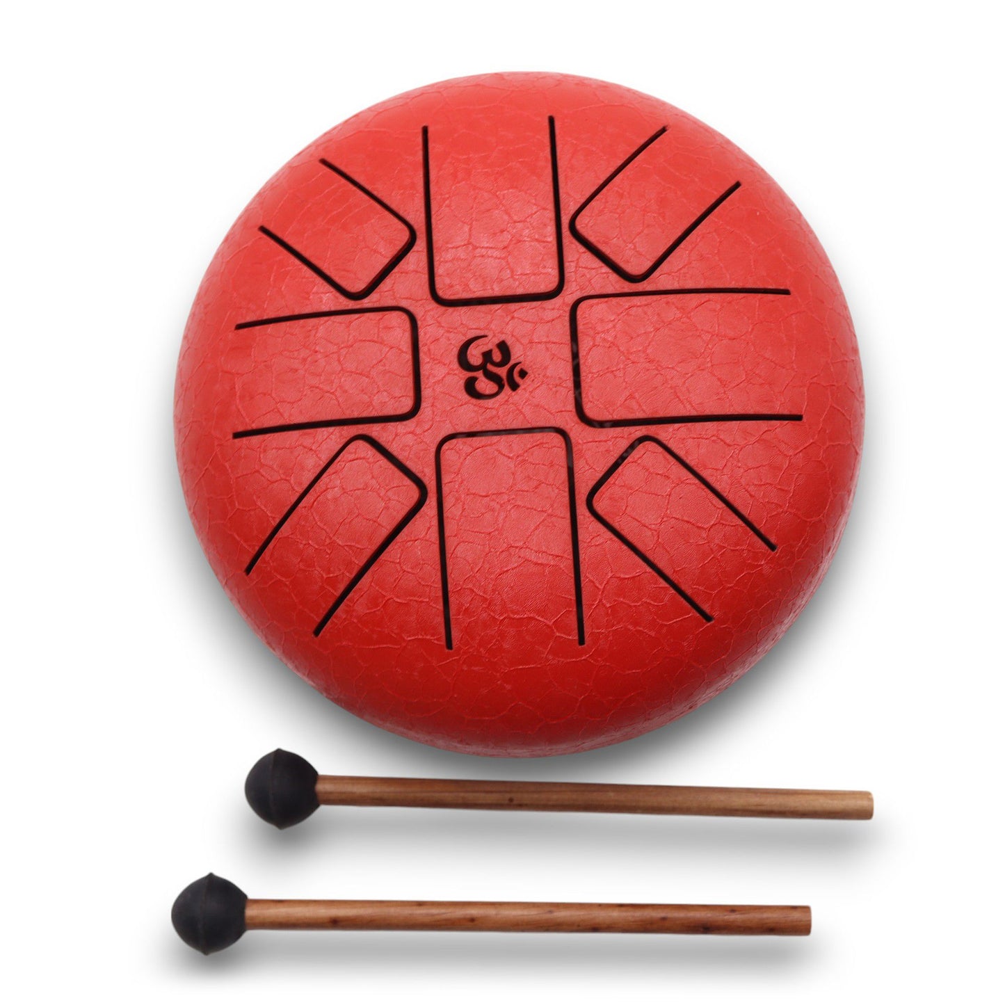Hapi Drum Om Red – 16cm | Meditative Steel Tongue Drum