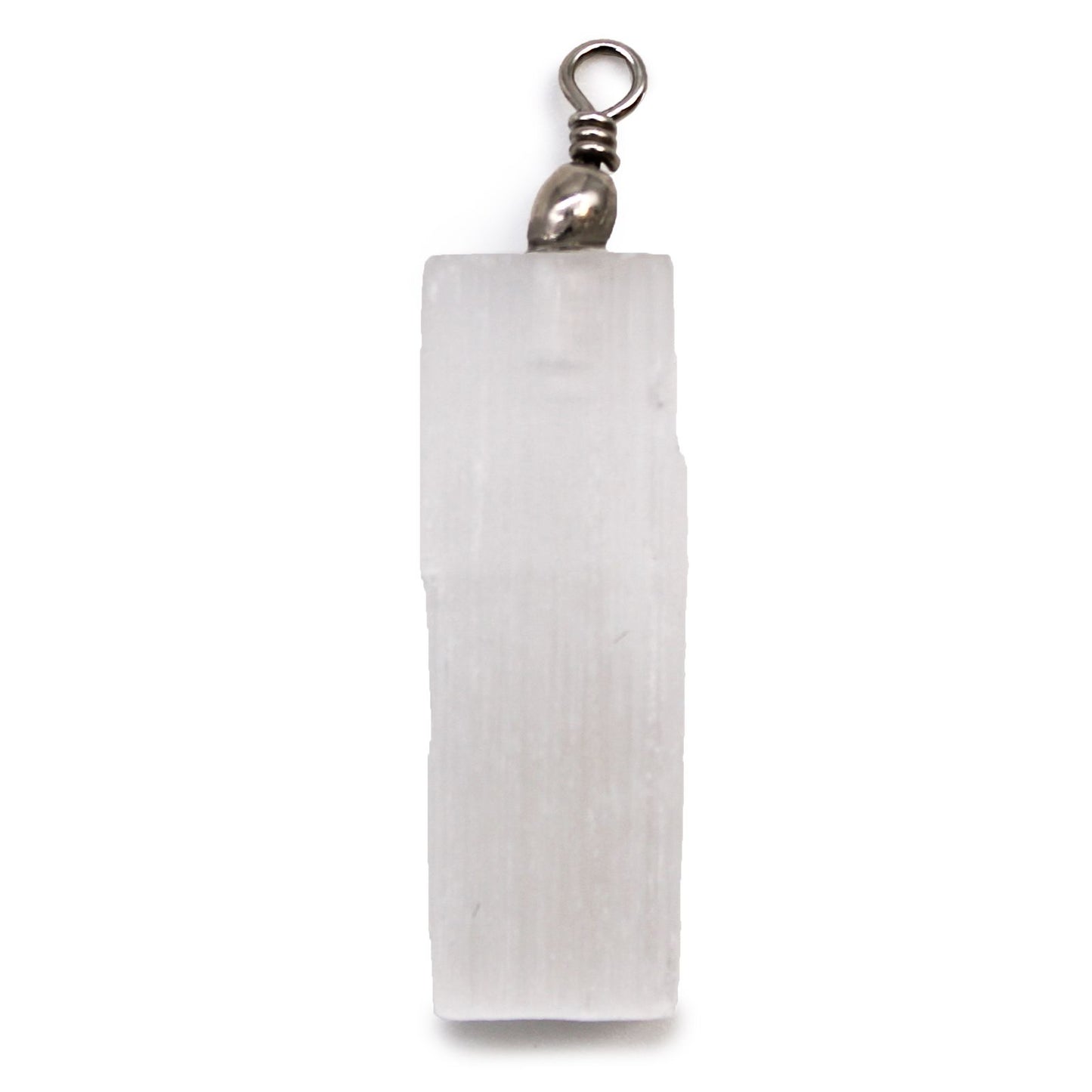 Selenite Natural Pendant – Energy Cleansing, Clarity & Spiritual Protection Crystal Necklace