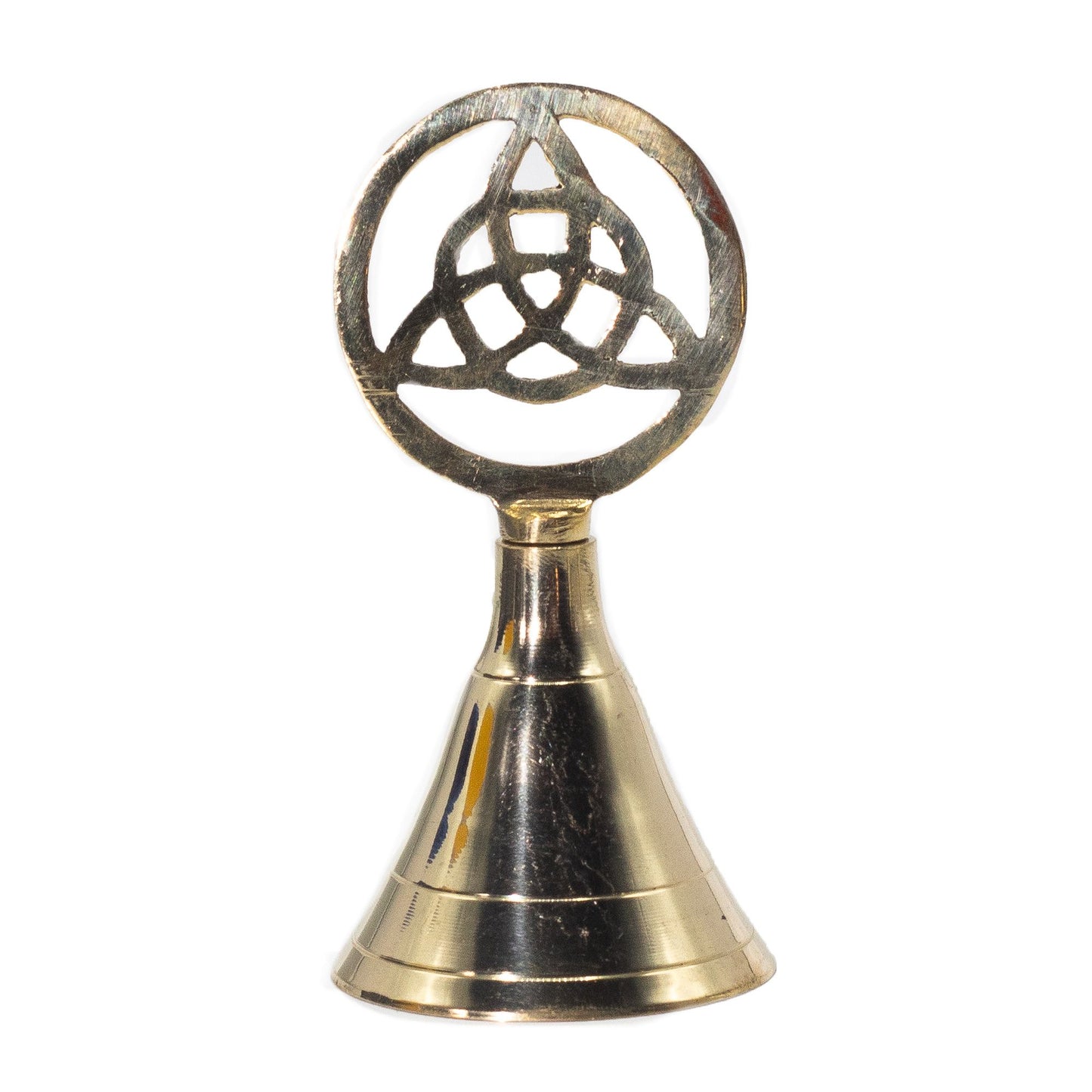 Altar Brass Bell – Triquetra | 10.5cm | Eternity, Unity & Ritual Resonance