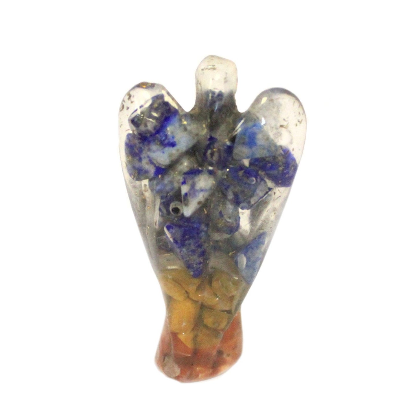 Orgonite Angel – Gemchips & Copper – 50mm