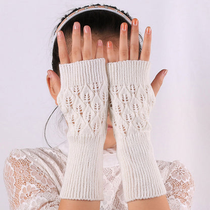 Winter Knitted Long Arm Warmers – Women’s Fingerless Gloves with Thumb Hole | Buy 1 Get 2nd Pair for Only £6.99