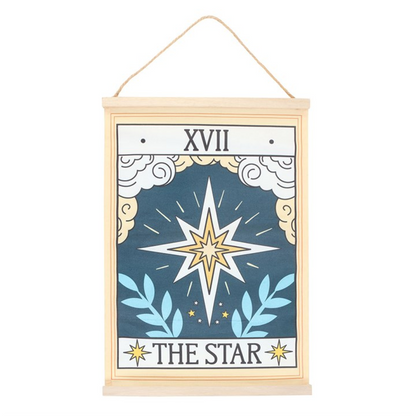 The Star Tarot Card Fabric Wall Hanging – Celestial Home Décor for Spiritual Guidance