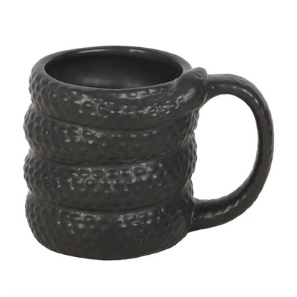 Black Snake Ceramic Mug – 500ml, Mystical Serpent Design