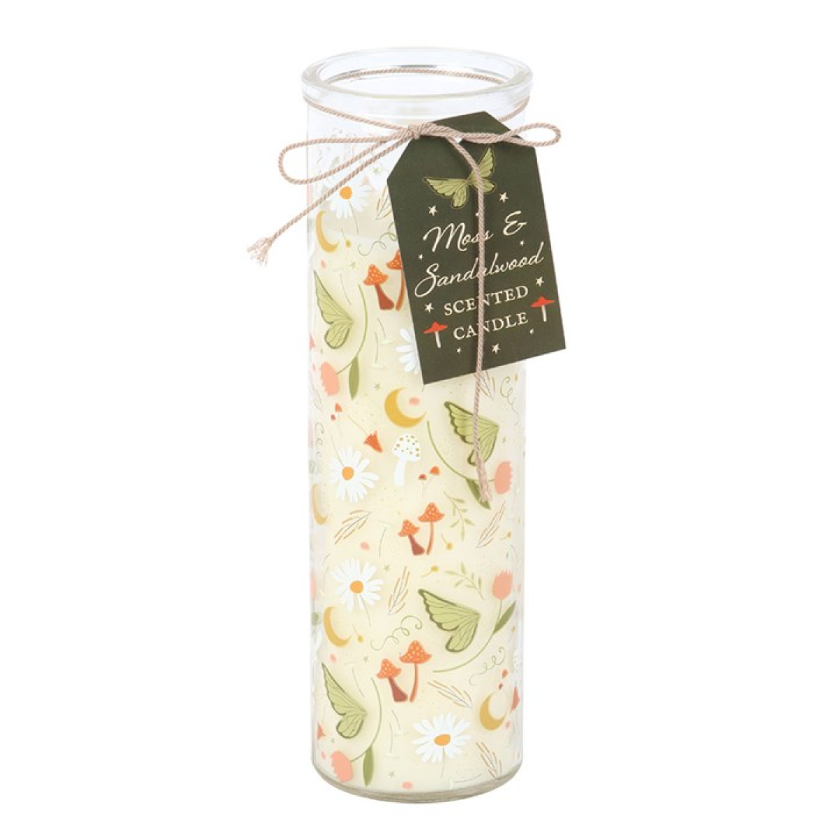 Moss & Sandalwood Fairy Candle in Glass Tube – 55hr Burn