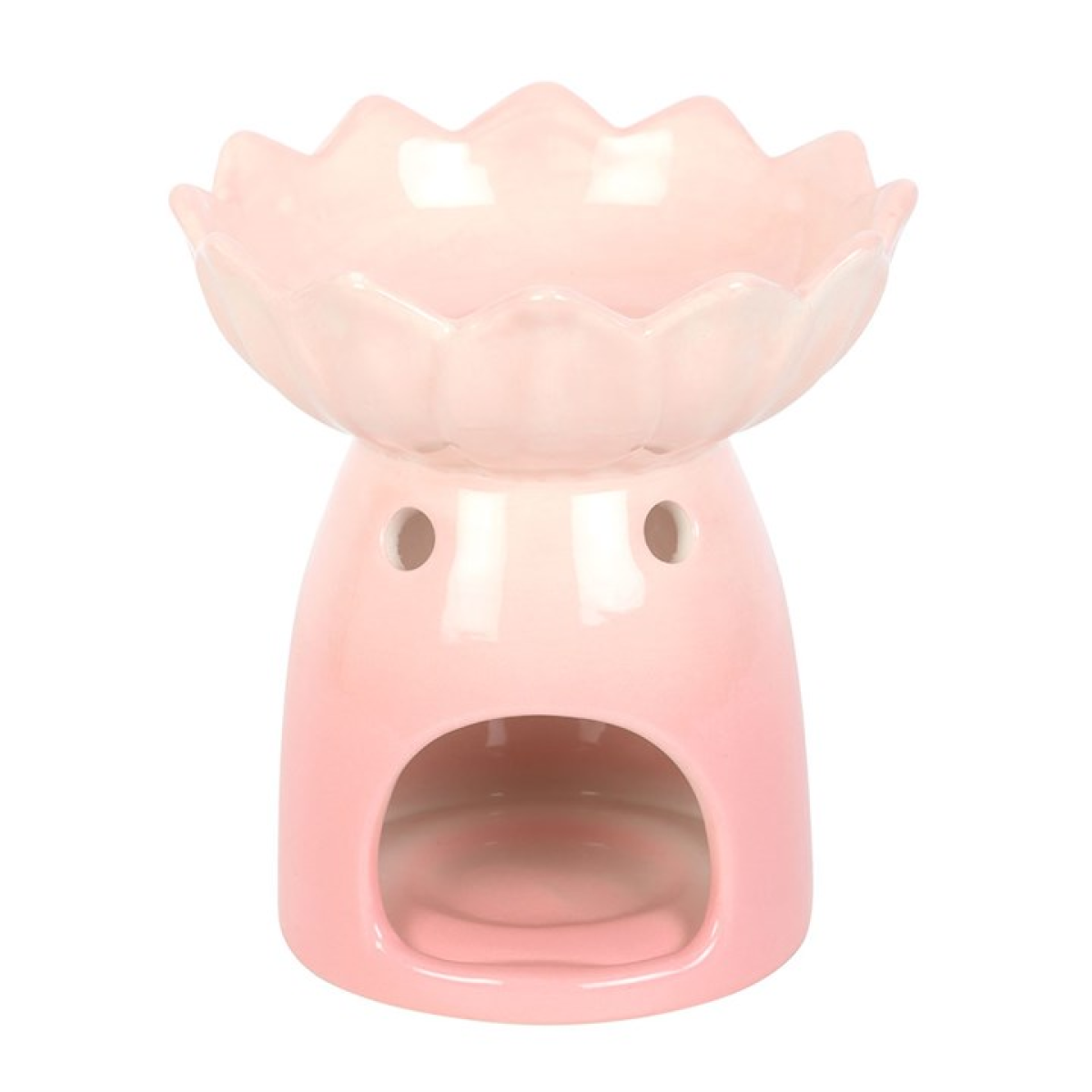 Pink Water Lily Oil Burner – Elegant Ceramic Wax & Fragrance Diffuser for Calm & Renewal