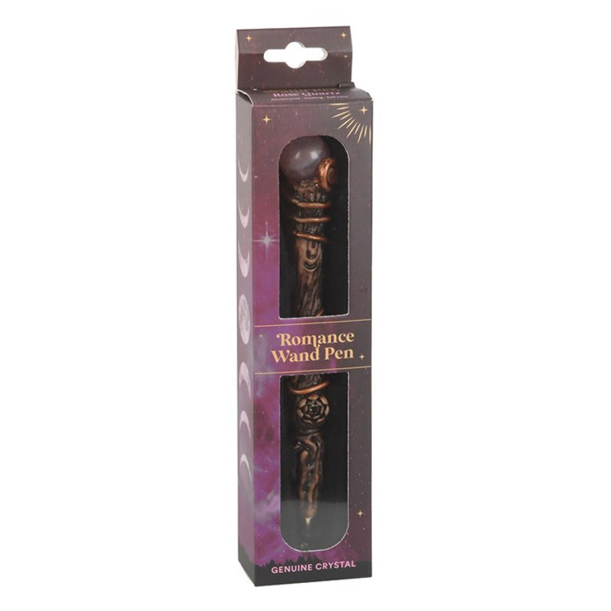 Romance Rose Quartz Crystal Wand Pen – Writing Tool for Love, Compassion & Heart Healing