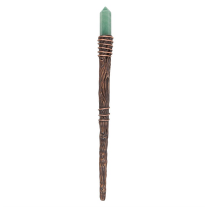 Green Aventurine Abundance Magic Wand – Crystal Wand for Prosperity, Luck & Success