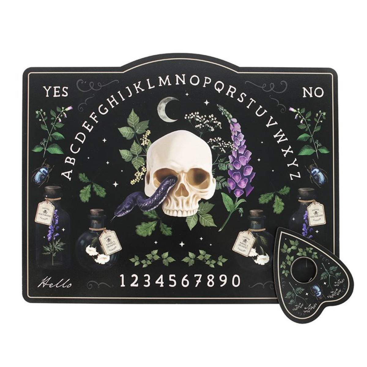 Poisonous Plants Talking Board – Gothic Spirit Board for Divination & Mystical Décor