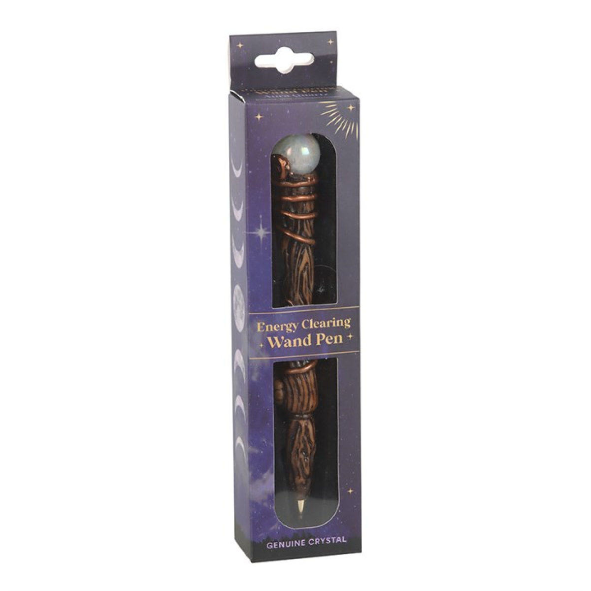 Aura Quartz Energy Clearing Wand Pen – Crystal Writing Tool for Clarity & Creativity