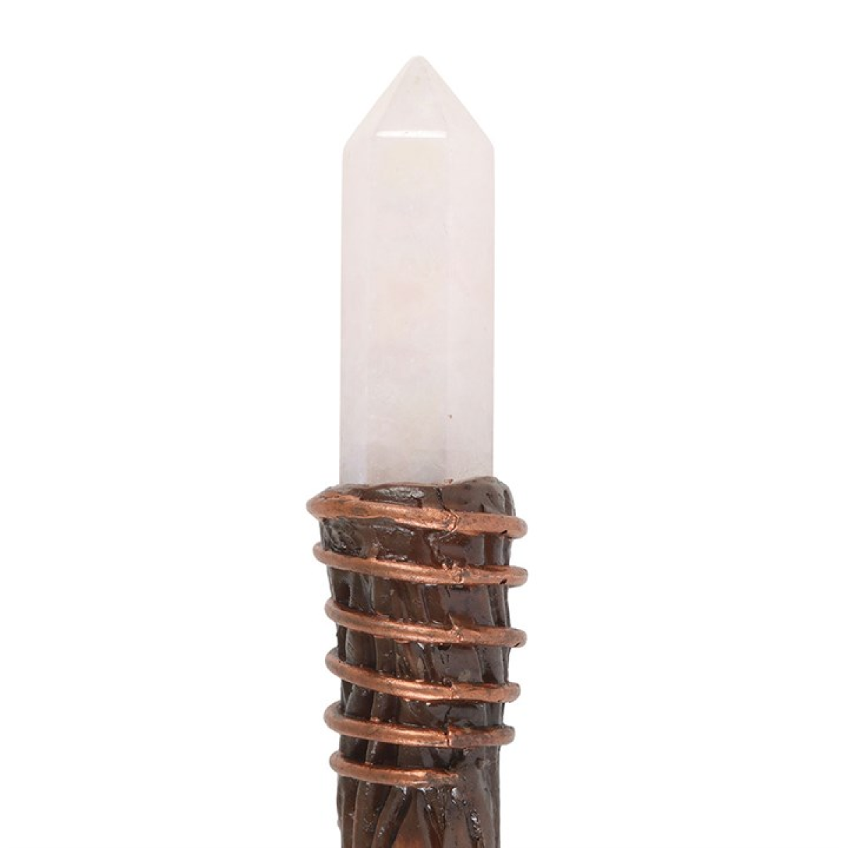 Energy Clearing Aura Quartz Magic Wand – Crystal Ritual Tool for Clarity & Spiritual Renewal