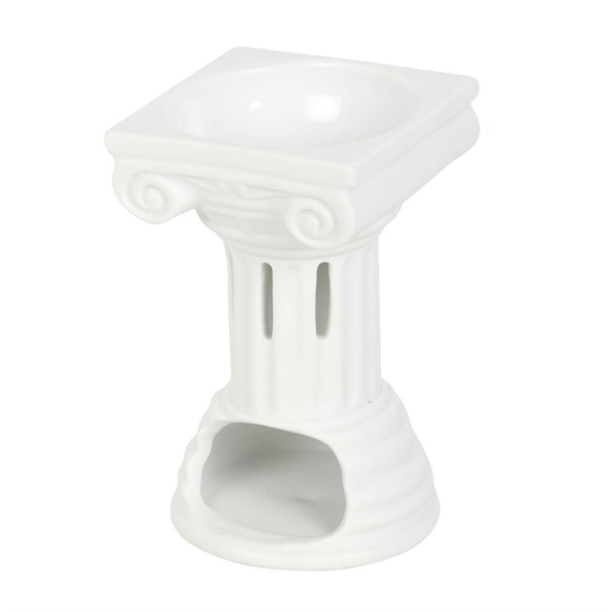 Greek Column Oil Burner – Elegant Ceramic Wax & Fragrance Diffuser with Classical Design