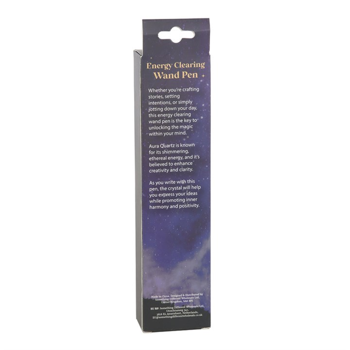 Aura Quartz Energy Clearing Wand Pen – Crystal Writing Tool for Clarity & Creativity