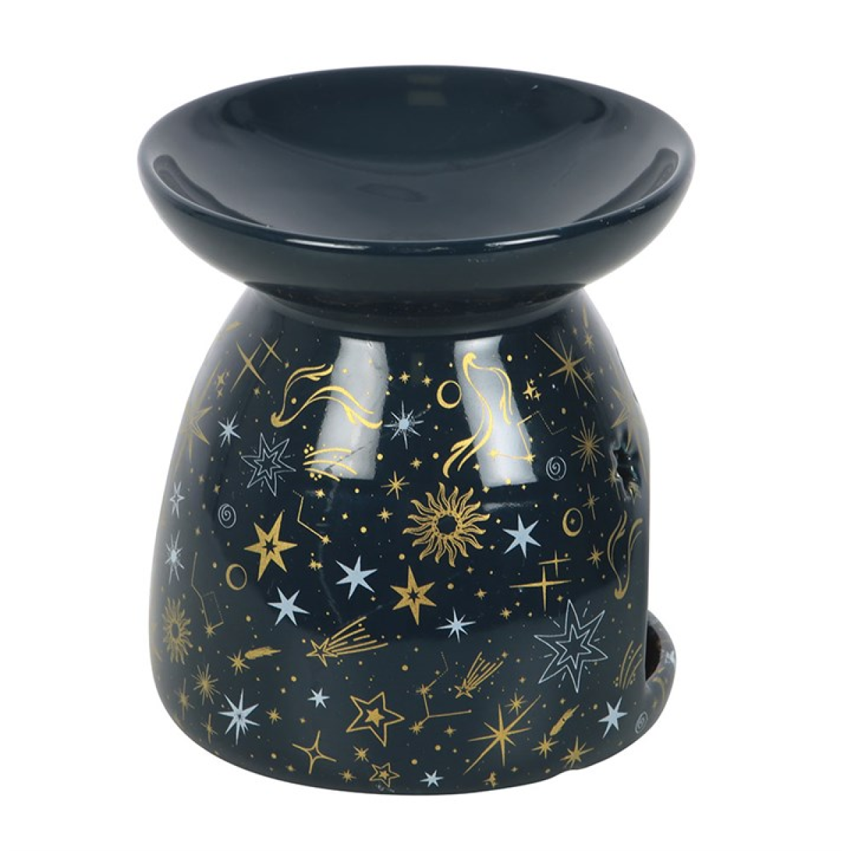 Starry Night Oil Burner – Ceramic Wax & Fragrance Diffuser for Celestial Magic & Festive Ambience