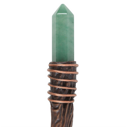 Green Aventurine Abundance Magic Wand – Crystal Wand for Prosperity, Luck & Success