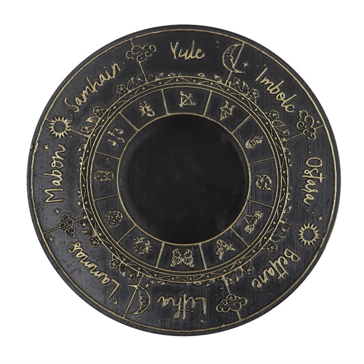 Wheel of the Year Tealight Holder – Pagan Sabbat Candle Holder for Altars & Rituals