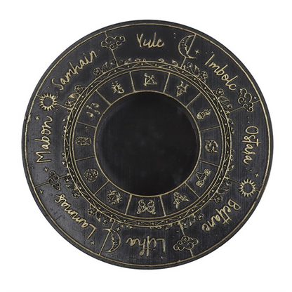 Wheel of the Year Tealight Holder – Pagan Sabbat Candle Holder for Altars & Rituals