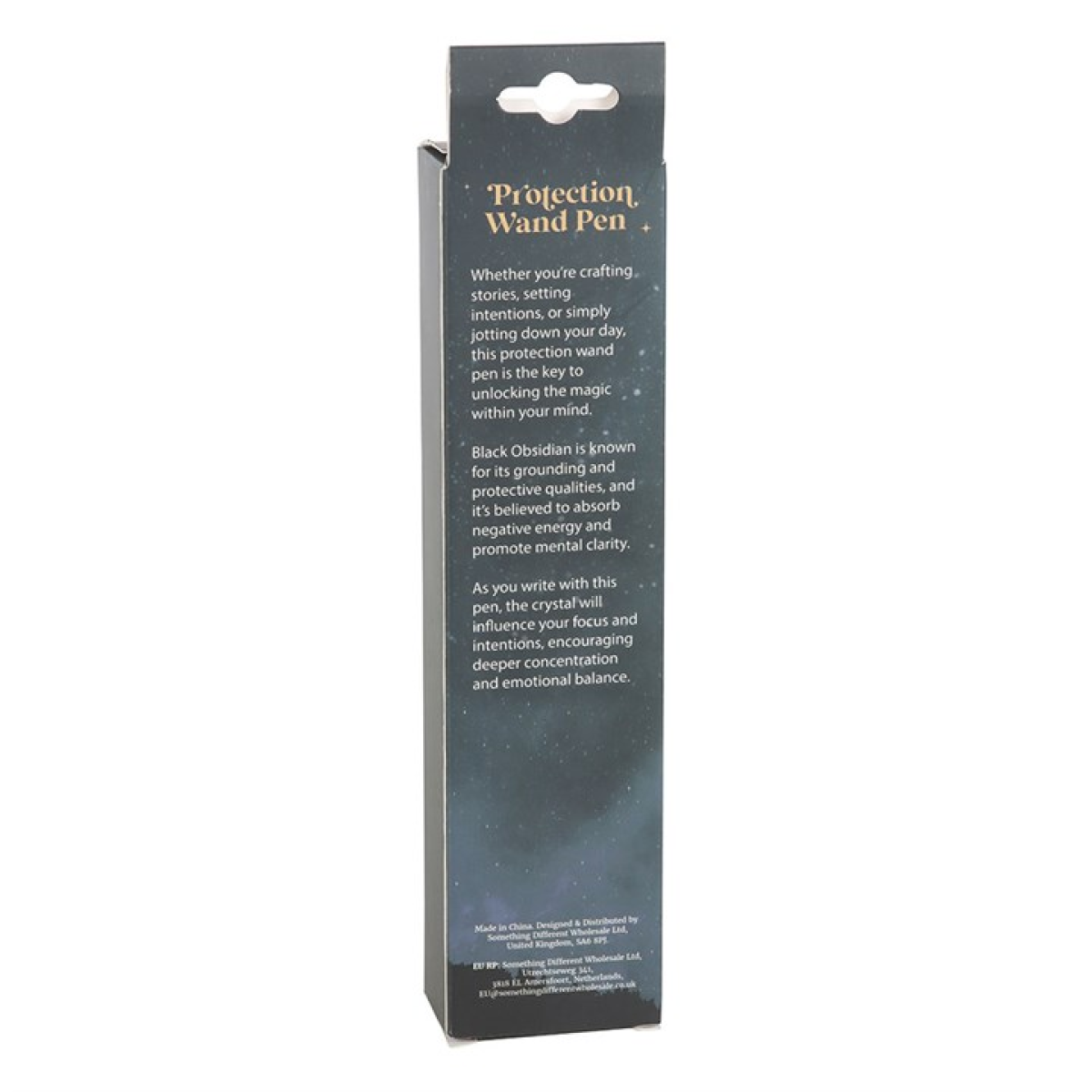 Protection Black Obsidian Crystal Wand Pen – Power, Clarity & Spiritual Grounding