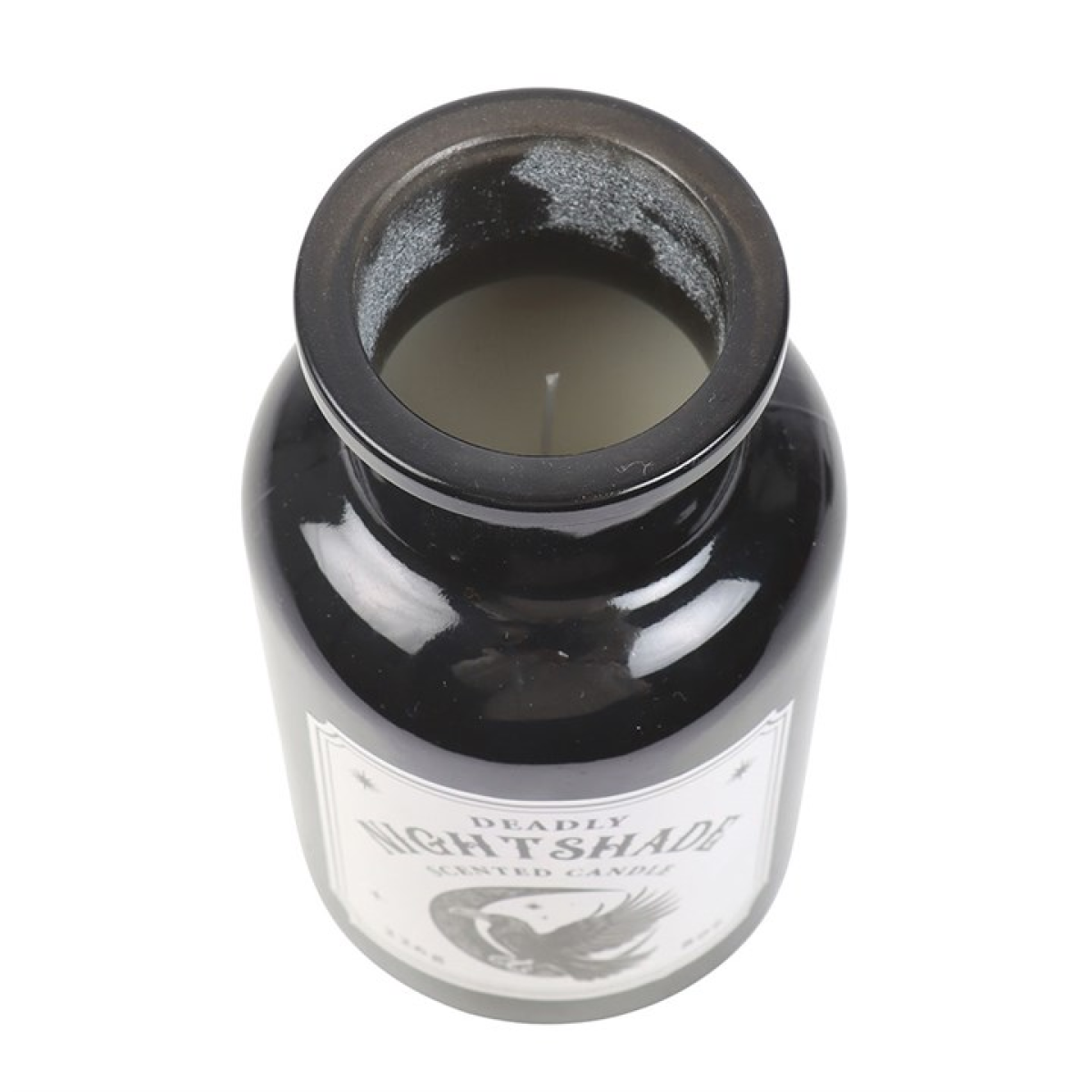 Deadly Nightshade Apothecary Candle – Gothic Raven Design, Dark Enchantment