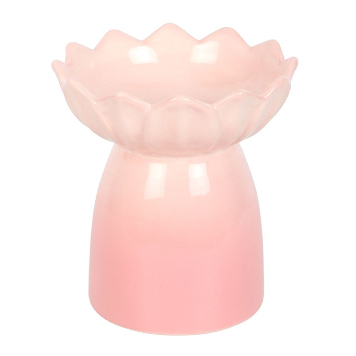 Pink Water Lily Oil Burner – Elegant Ceramic Wax & Fragrance Diffuser for Calm & Renewal