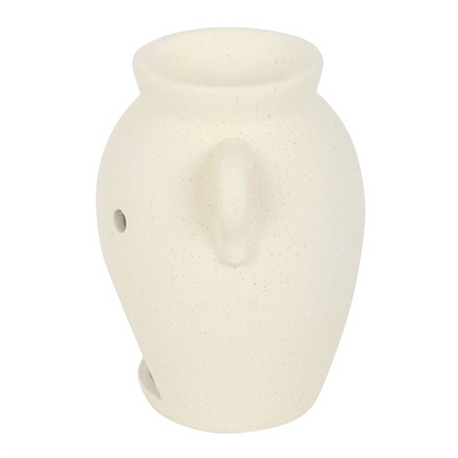 Urn-Style Oil Burner – Elegant Textured Wax & Fragrance Diffuser for Sophisticated Living