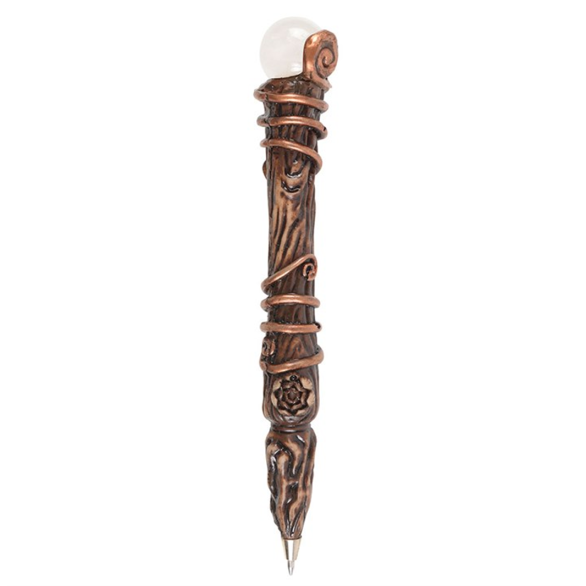 Aura Quartz Energy Clearing Wand Pen – Crystal Writing Tool for Clarity & Creativity