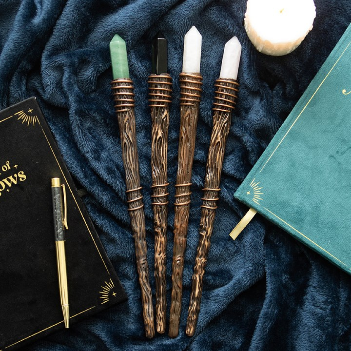 Black Obsidian Protection Magic Wand – Energy Shielding & Grounding Ritual Tool
